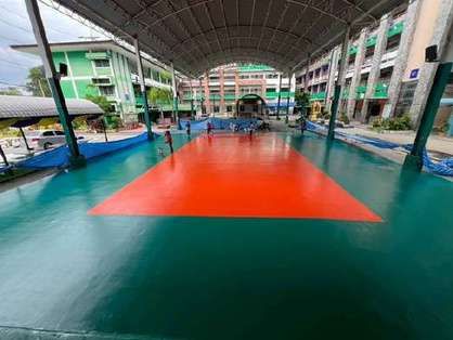 พื้นสนามกีฬา PU Sport โรงเรียน